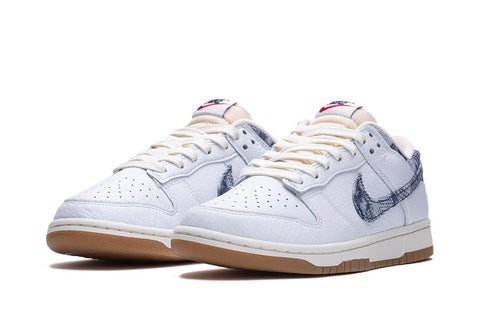 Nike Dunk Low “Washed Denim” – Alb | FN6881-100
