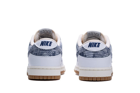 Nike Dunk Low “Washed Denim” – Alb | FN6881-100