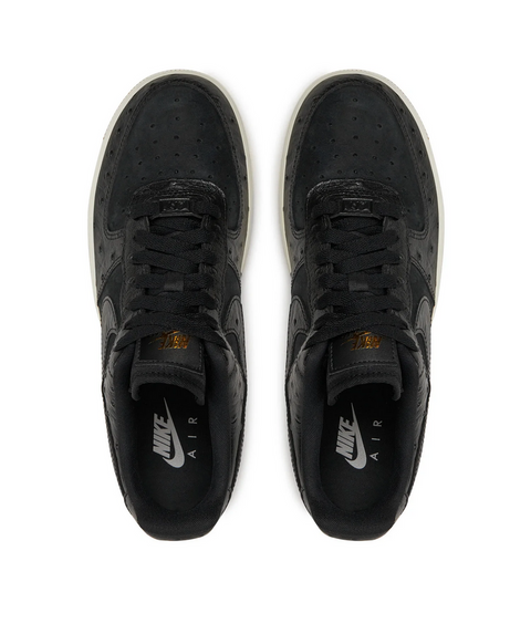 NIKE AIR FORCE 1 LOW “Black Ostrich” – Pantofi casual de stradă – Cod DZ2708‑002