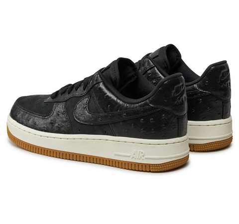 NIKE AIR FORCE 1 LOW “Black Ostrich” – Pantofi casual de stradă – Cod DZ2708‑002