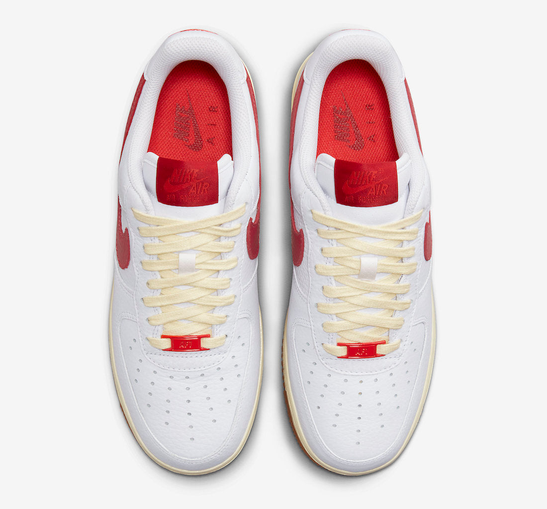 Nike Air Force 1 Low 'White Red'‑100 – Alb | FN3493