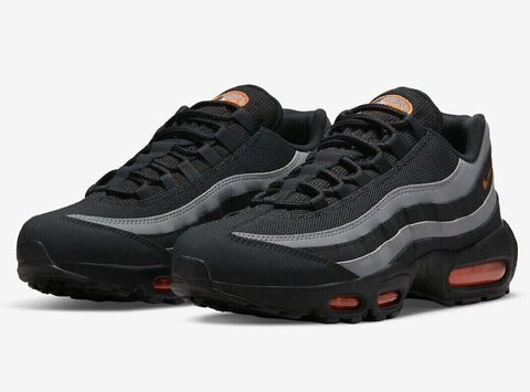 NIKE AIR MAX 95 "BLACK / GREY / ORANGE" – Pantofi sport casual de stradă – Cod DX2657-001