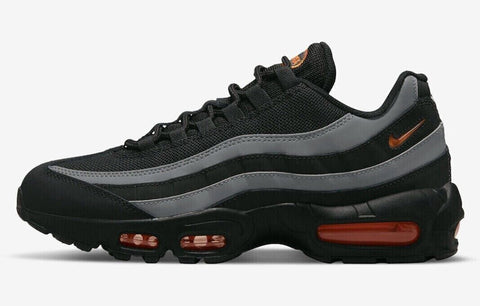 NIKE AIR MAX 95 "BLACK / GREY / ORANGE" – Pantofi sport casual de stradă – Cod DX2657-001