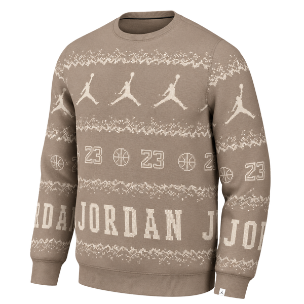 Nike Jordan Essentials Holiday Fleece Crew - Bej | FD7463-200