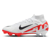 NIKE MERCURIAL SUPERFLY 9 ELITE FG "White & Bright Crimson" – Ghete de fotbal profesionale – Cod DJ4977-600