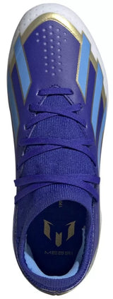 Adidas x Crazyfast League FG J Messi Acc Ghete de Fotbal Profesionale pentru Copii - Albastru | ID0714
