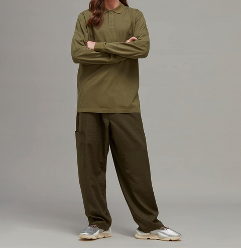 ADIDAS Y-3 – Tricou Polo cu mânecă lungă, cu Logo – Cod HT4491