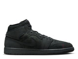 Air Jordan 1 Mid SE Craft 'Dark Smoke Grey' Pantofi Casual de Strada – Negru | FD8634-001