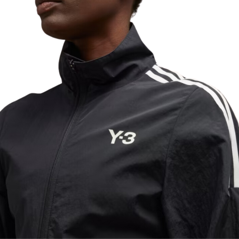 Adidas Y3 Rochie Lungă Tip Track-top Din Nylon Crestat – Negru | IL2066