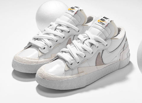 Nike Blazer Low x Sacai Pantofi Casual de Strada – Alb | DM6443-001
