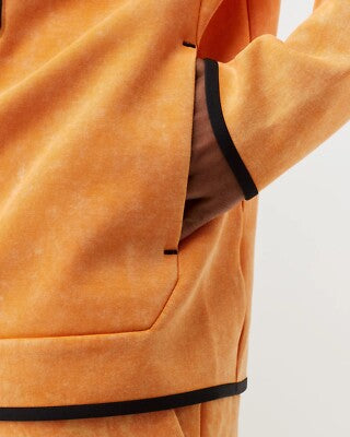 Nike Tech Fleece Wash Full-zip Hoodie   Hanorac Sport – Portocaliu | DM6515-886
