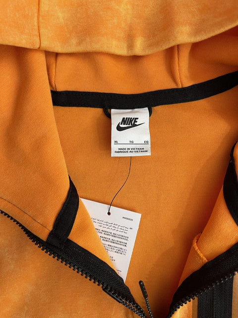 Nike Tech Fleece Wash Full-zip Hoodie   Hanorac Sport – Portocaliu | DM6515-886