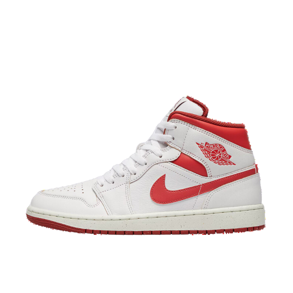 Air Jordan 1 Mid SE - White Dune Red Pantofi Casual de Strada | FJ3458-160