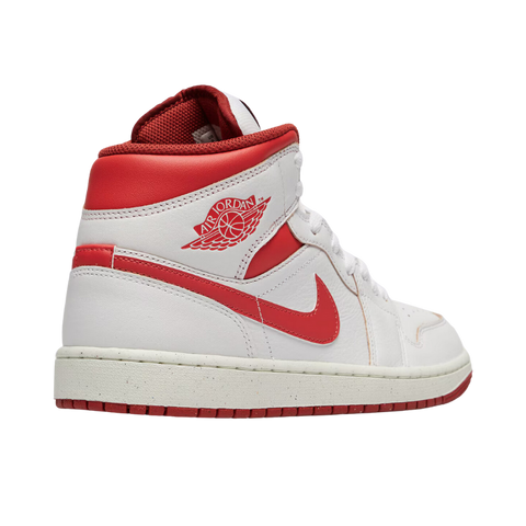 NIKE AIR JORDAN 1 MID SE - WHITE DUNE RED pantofi casual de strada cod FJ3458-160