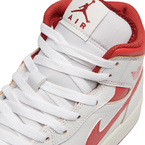 NIKE AIR JORDAN 1 MID SE - WHITE DUNE RED pantofi casual de strada cod FJ3458-160