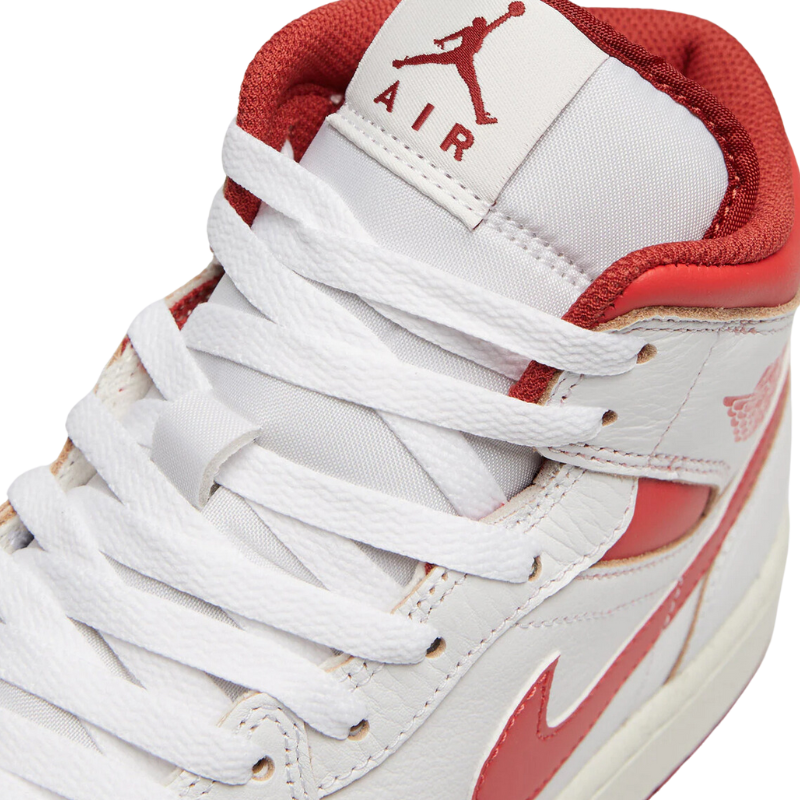Air Jordan 1 Mid SE - White Dune Red Pantofi Casual de Strada | FJ3458-160