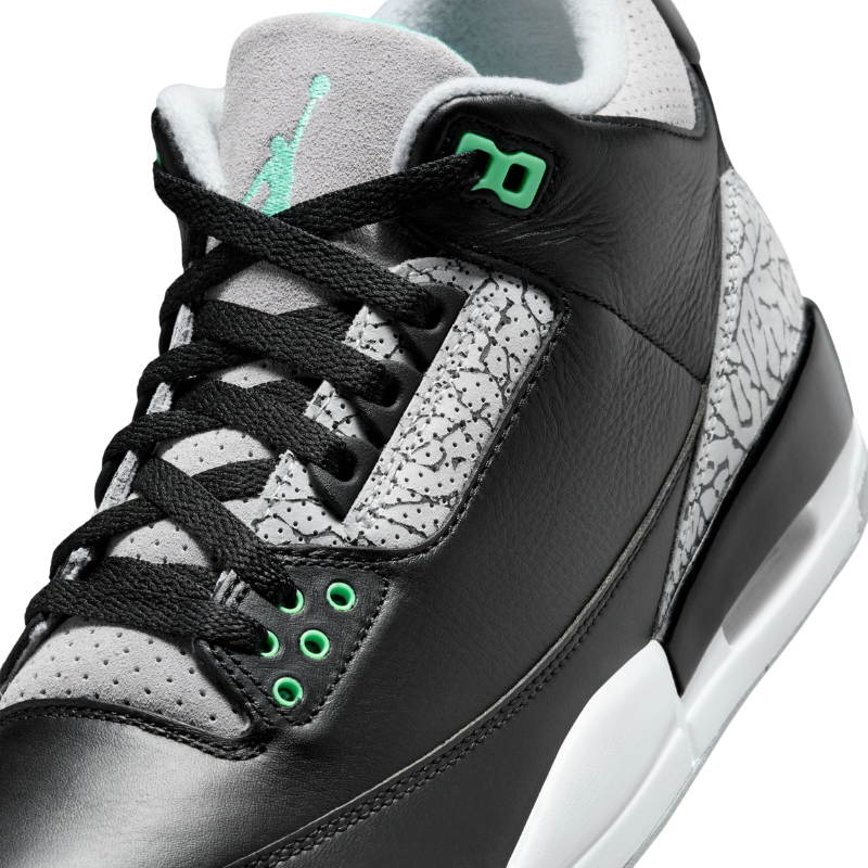 Air Jordan 3 Retro Green Glow Pantofi Casual de Strada – Verde | CT8532-031