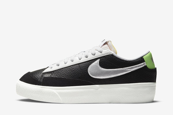 Nike Blazer Low Black Silver Metallic Pantofi Casual de Strada | DN8010-001